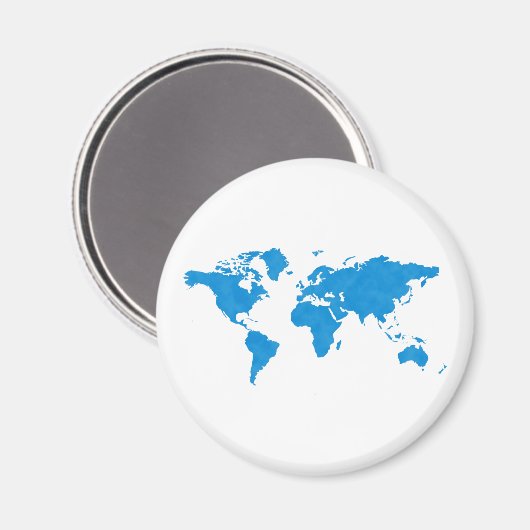 Wereldkaart Magneet (Voorkant / Achterkant)