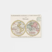 Wereldkaart Mapemonde Daniel de Lafeuilledelete Post-it® Notes (Voorkant)