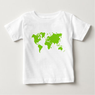 Wereldkaart - Martian Green