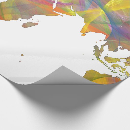 WERELDKAART MC 2 - CADEAUPAPIER (Hoek)