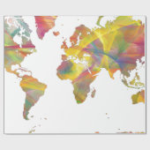 WERELDKAART MC 2 - CADEAUPAPIER (Vlak)