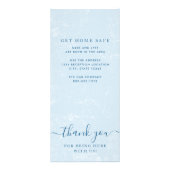 Wereldkaart Menu Kaart - Alle kleuren zijn bewerkb (Achterkant)