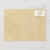 Wereldkaart Merman en Lyre Briefkaart (Achterkant)