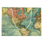 wereldkaart met Amerikaanse kaarten Geografie Groot Cadeauzakje (Achterkant)