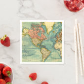 Wereldkaart met Amerikaanse kaarten Geografie Servet (Insitu)