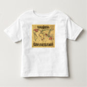 wereldkaart met Britse EmpirePanoramic Map Kinder Shirts (Voorkant)