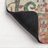 Wereldkaart met Jeruzalem in het centrum Muismat (Hoek)