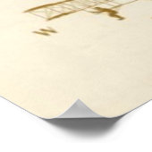  wereldkaart met landen poster (Hoek)