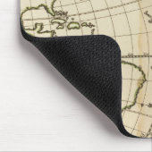 wereldkaart met Latitude en Latitude Muismat (Hoek)