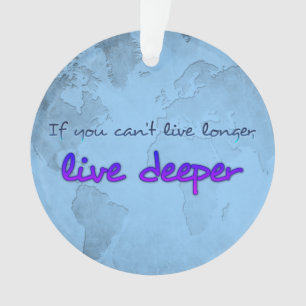 Wereldkaart met prijsopgave ornament