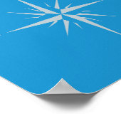 Wereldkaart met vlaggen poster (Hoek)