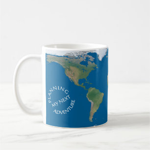 Wereldkaart - Mijn volgende avontuur plannen - Op Koffiemok