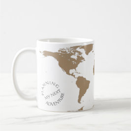 Wereldkaart - Mijn volgende avontuur plannen - Op  Koffiemok