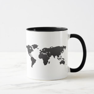 wereldkaart mok