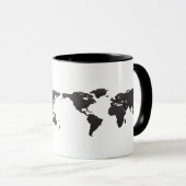 wereldkaart mok (Voorkant rechts)