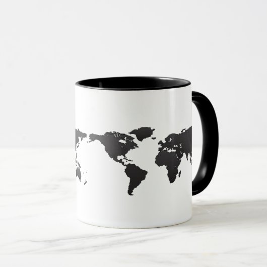 wereldkaart mok (Voorkant rechts)