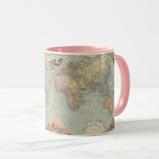  Wereldkaart Mok (Voorkant rechts)