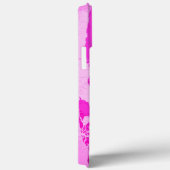 Wereldkaart Monogrammen reizigers Blush Pink Paars Case-Mate iPhone Case (Achterkant / Rechts)