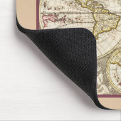 WERELDKAART Mousepad Muismat (Hoek)