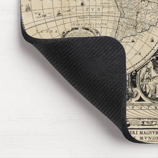  Wereldkaart Muismat (Hoek)