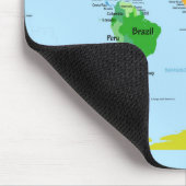 wereldkaart muismat (Hoek)