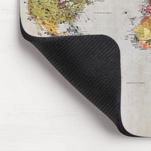 wereldkaart muismat (Hoek)