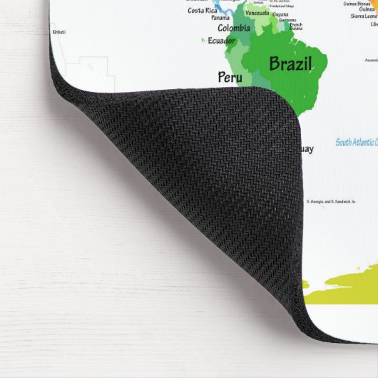 wereldkaart muismat (Hoek)