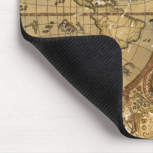  Wereldkaart Muismat (Hoek)