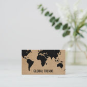 Wereldkaart | Natuurlijk 2 Visitekaartje (Staand voorkant)