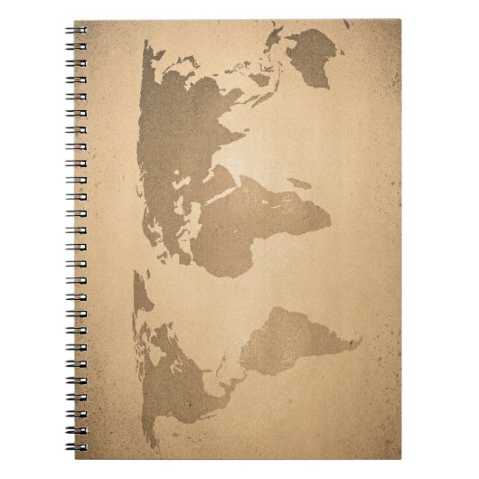 wereldkaart notitieboek (Voorkant)