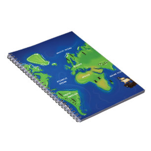 Wereldkaart Notitieboek