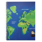 Wereldkaart Notitieboek (Voorkant)