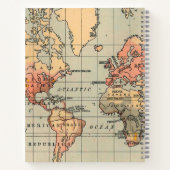  Wereldkaart Notitieboek (Achterkant)