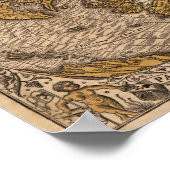  wereldkaart Noua, et integra uniuersi orbis Poster (Hoek)