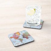 wereldkaart Onderzetters (Rechterzijde)