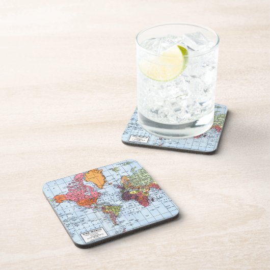 wereldkaart Onderzetters (Rechterzijde)