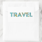 wereldkaart, onderzoek de Wereldkaart Rechthoekige Sticker (Tas)