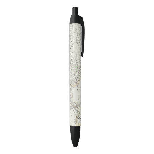 Wereldkaart oostelijk halfrond zwarte inkt pen (Achterkant (Verticaal))