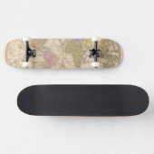 Wereldkaart op de Globale Projectie 2 Persoonlijk Skateboard (Horizontaal)