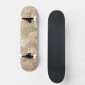 Wereldkaart op de Globale Projectie 2 Persoonlijk Skateboard (Voorkant)
