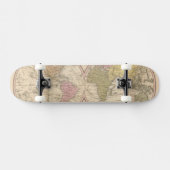 Wereldkaart op de Globale Projectie 2 Persoonlijk Skateboard (Horizontaal)
