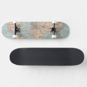 Wereldkaart op Mercatorprojectie Skateboard (Horizontaal)