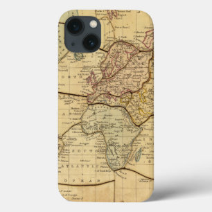 Wereldkaart op Projectie Mercators Case-Mate iPhone Case