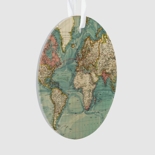 Wereldkaart Ornament (voorkant)