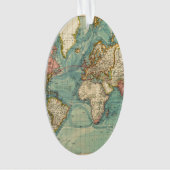  Wereldkaart Ornament (voorkant)