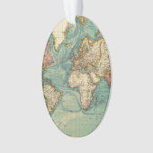  Wereldkaart Ornament (voorkant)