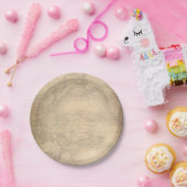 Wereldkaart oud perkament Papieren Bordje (Feest)