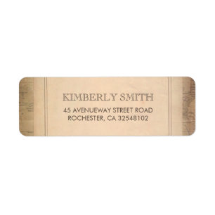 Wereldkaart oude bruiloft Etiket