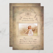  Wereldkaart Oude Foto Verjaardag Kaart (Voorkant / Achterkant)