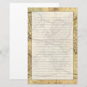 Wereldkaart over Mercators Projection Briefpapier (Voorkant / Achterkant)